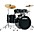 TAMA Imperialstar 5-Pi... TAMA Imperialstar 5-Piece Complete Drum Set With 22" Bass Drum and MEINL HCS Cymbals Hairline Black