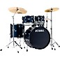 TAMA Imperialstar 5-Piece Complete Drum Set With 22" Bass Drum and MEINL HCS Cymbals Dark Blue thumbnail
