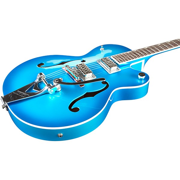 Gretsch Guitars G6120T-HR Brian Setzer Signature Hot Rod Hollowbody With Bigsby Candy Blue Burst