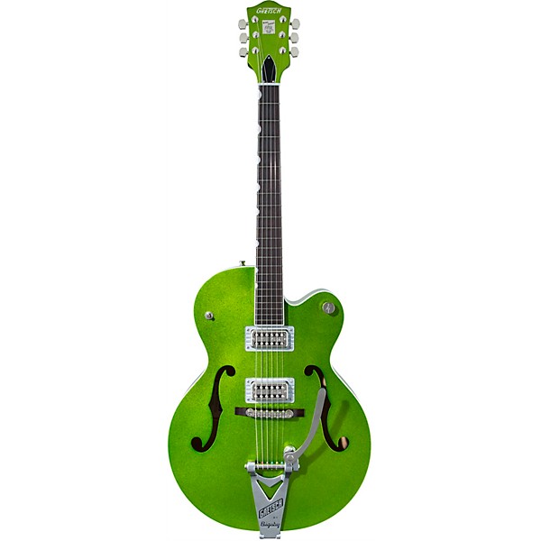 Gretsch Guitars G6120T-HR Brian Setzer Signature Hot Rod Hollowbody With Bigsby Extreme Coolant Green Sparkle