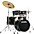 TAMA Imperialstar 5-Pi... TAMA Imperialstar 5-Piece Complete Drum Set With 18" Bass Drum and MEINL HCS Cymbals Black Oak Wrap