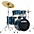 TAMA Imperialstar... TAMA Imperialstar 5-Piece Complete Drum Set With 18" Bass Drum and MEINL HCS Cymbals Hairline Light Blue