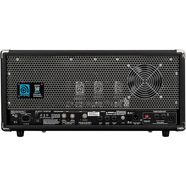 Ampeg Heritage 50th Anniversary SVT 300W Tube Bass Amp Head Black and Silver