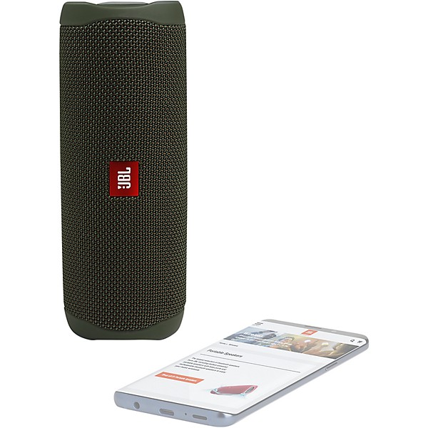 JBL FLIP 5 Waterproof Portable Bluetooth Speaker w/ built in battery and microphone Green