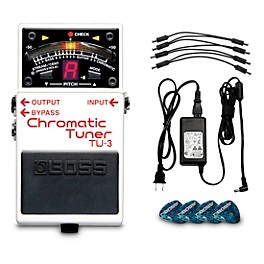 BOSS TU-3 Chromatic Tuner Pedal Power Solution Bundle