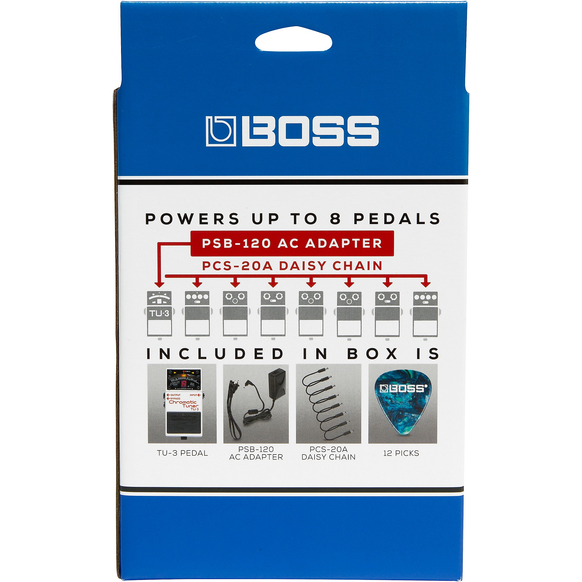 BOSS TU-3 Chromatic Tuner Pedal Power Solution Bundle