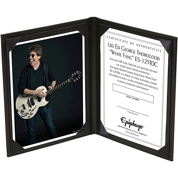 Epiphone George Thorogood White Fang ES-125 TDC Signature Outfiit Antique White