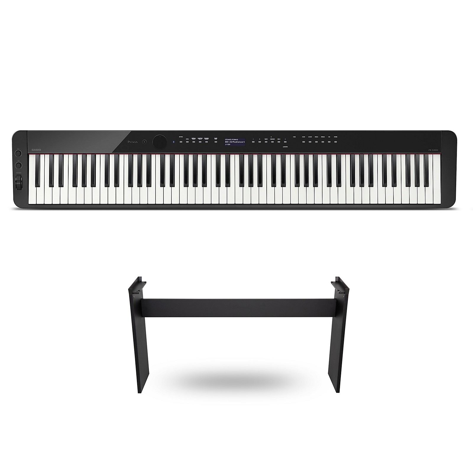 PX-S3000 Privia Digital Piano Black With CS-68 | Guitar Center