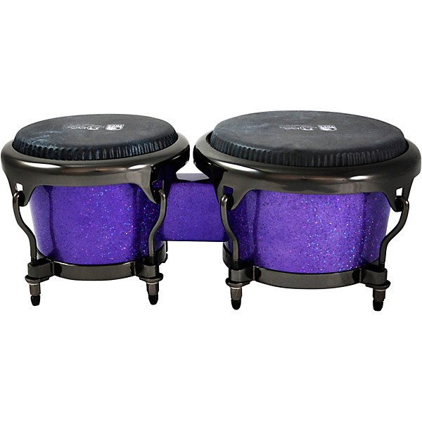 Toca Jimmie Morales Signature Series Purple Sparkle Bongos 7 and 8.5 in. Purple Sparkle
