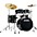 TAMA Imperialstar 5-Pi... TAMA Imperialstar 5-Piece Complete Drum Set With MEINL HCS cymbals and 20" Bass Drum Black Oak Wrap