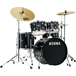 TAMA Imperialstar 5-Pi... TAMA Imperialstar 5-Piece Complete Drum Set With MEINL HCS cymbals and 20" Bass Drum Hairline Black