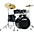 TAMA Imperialstar 5-Pi... TAMA Imperialstar 5-Piece Complete Drum Set With MEINL HCS cymbals and 20" Bass Drum Hairline Black