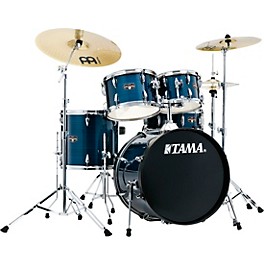 TAMA Imperialstar... TAMA Imperialstar 5-Piece Complete Drum Set With MEINL HCS cymbals and 20" Bass Drum Hairline Light Blue