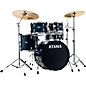 TAMA Imperialstar 5-Piece Complete Drum Set With MEINL HCS cymbals and 20" Bass Drum Dark Blue thumbnail