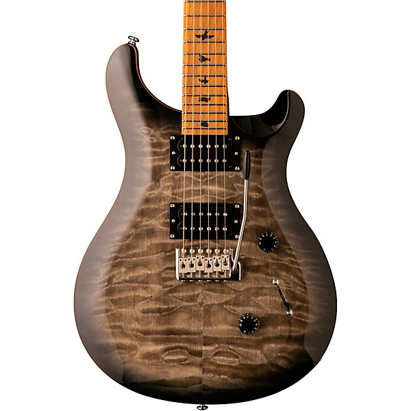 PRS SE Custom 24 Roasted Maple Neck Electric Guitar Charcoal Burst 