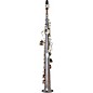 Allora ASPS-450 Vienna Series Straight Soprano Sax Black Nickel Body Silver Keys