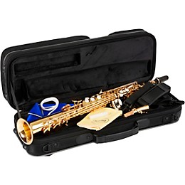 Allora ASPS-450 Vienna Series Straight Soprano Sax Lacquer Lacquer Keys