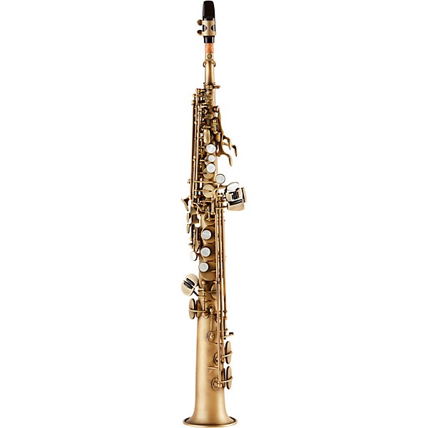 Allora ASPS-550 Paris Series Straight Soprano Sax Antique Matte Antique Matte Keys