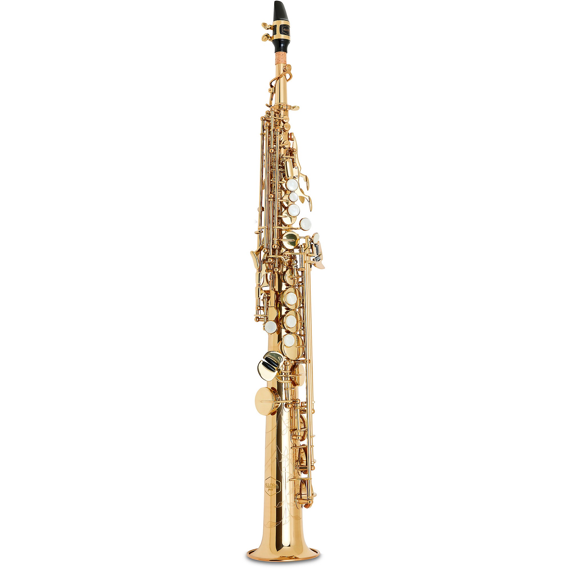 Allora ASPS-550 Paris Series Straight Soprano Sax Lacquer Lacquer