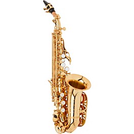 Blemished Allora ASPS-550 Paris Series Curved Soprano Sax Level 2 Lacquer, Lacquer Keys 197881121754