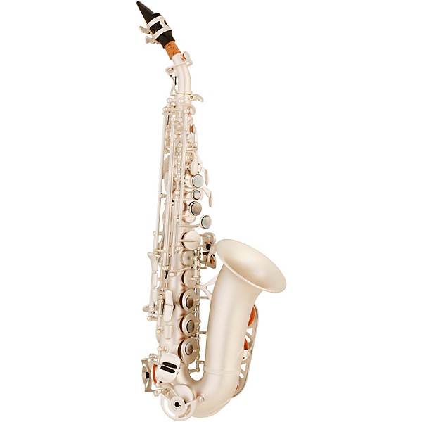 Allora ASPS-550 Paris Series Curved Soprano Sax Silver Matte Silver Matte Keys