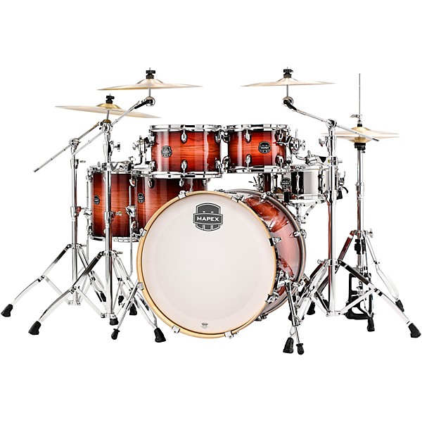 Mapex Armory Series Exotic Studioease Fast Shell Pack With 22" Bass Drum Redwood Burst
