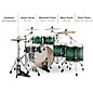 Mapex Armory Series Exotic Studioease Fast Shell Pack With 22" Bass Drum Emerald Burst