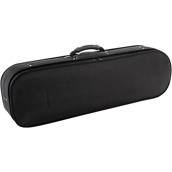 J. Winter Violin Oblong Case Greenline 4/4 Size Black Exterior, Red Interior