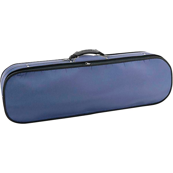 J. Winter Violin Oblong Case Greenline 4/4 Size Blue Exterior, Blue Interior