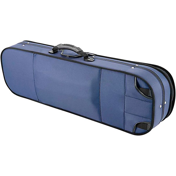 J. Winter Violin Oblong Case Greenline 4/4 Size Blue Exterior, Blue Interior