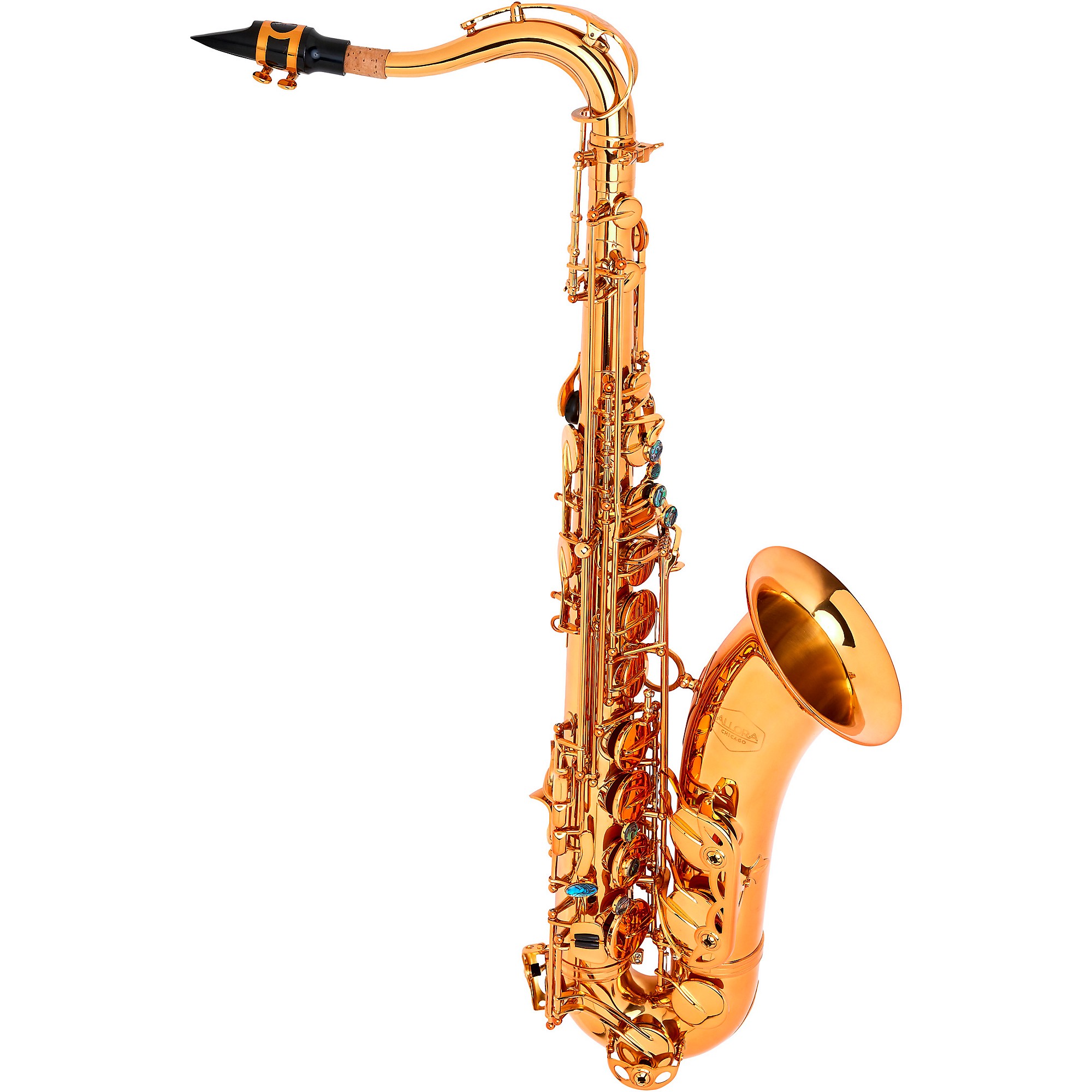 Allora ATS-580 Chicago Series Tenor Saxophone Dark Gold Lacquer Dark Gold  Lacquer Keys