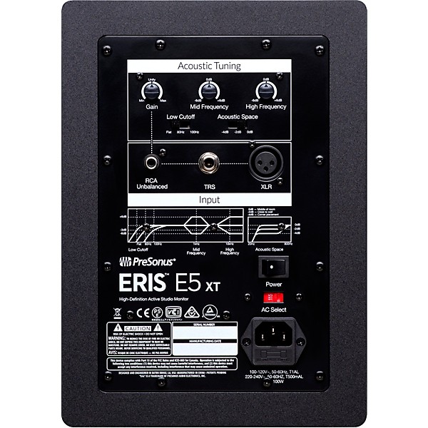 PreSonus Eris E5 BT 2-Way 5.25 Near Field Studio Monitor with Bluetooth  technology (PAIR) - GoKnight
