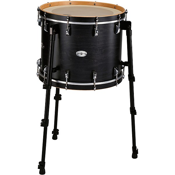 Black Swamp Percussion Multi Bass Drum in Satin Concert Black Stain 18 in.