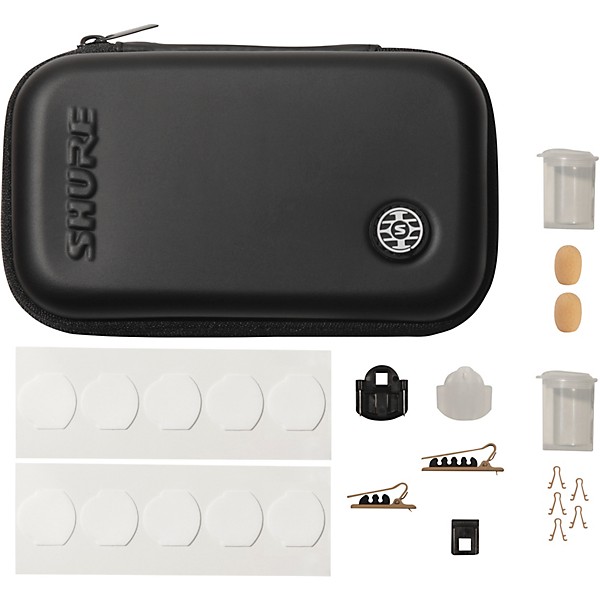 Shure TwinPlex TL48 Subminiature Lavalier Microphone (Accessories Included) LEMO Tan