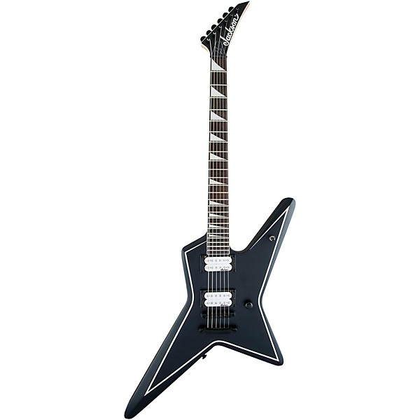 Jackson JS Series Signature Gus G. Star JS32 Electric Guitar Satin Black with White Pinstripes