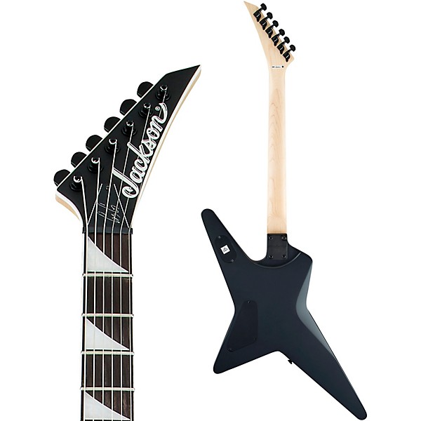 Jackson JS Series Signature Gus G. Star JS32 Electric Guitar Satin Black with White Pinstripes