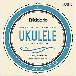 D'Addario D'Addario 6-String Nyltech Ukulele Strings Tenor