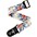 D'Addario Alchemy Polyester Straps Red and White Skulls 2 in. D'Addario Alchemy Polyester Straps Flowers 2 in.