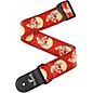 D'Addario Alchemy Polyester Straps Red and White Skulls 2 in. thumbnail