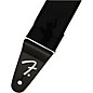 Fender WeighLess 2" Running Logo Strap Black 2 in.
