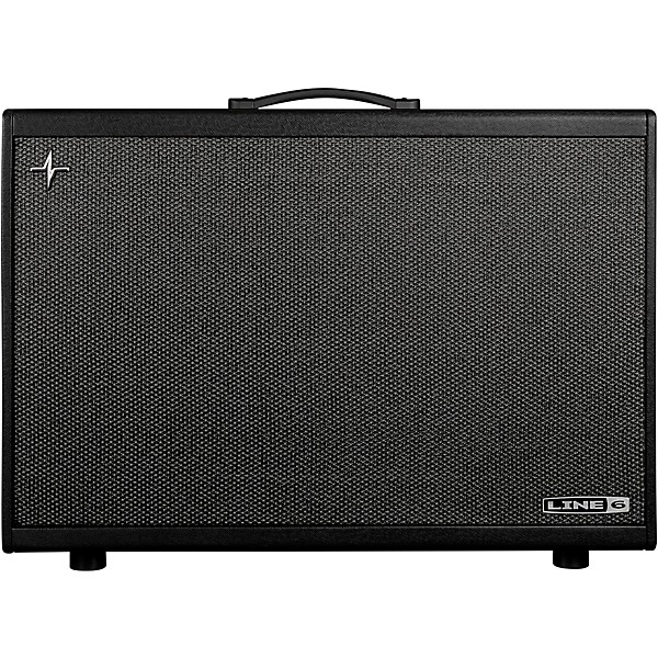 Open Box Line 6 Powercab 212 Plus 500W 2x12 Powered Stereo Guitar Speaker Cab Level 1 Black and Silver