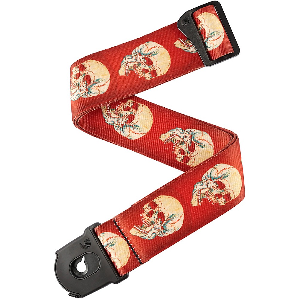 UPC 019954293871 product image for D'addario Planet Waves Alchemy Planet Lock Straps Red And White Skulls 2 In. | upcitemdb.com