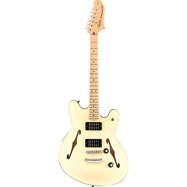 Squier Affinity Series Starcaster Maple Fingerboard Electric Guitar Olympic White
