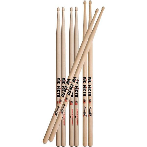 Clearance Vic Firth Freestyle Drum Stick Value Pack 5A Wood