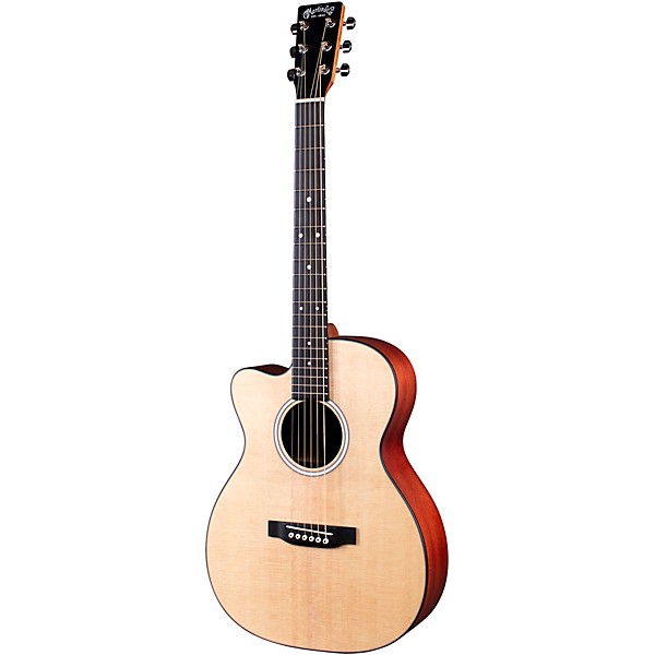 Martin 000 Jr-10E Left-Handed Auditorium Cutaway Acoustic-Electric Guitar Natural