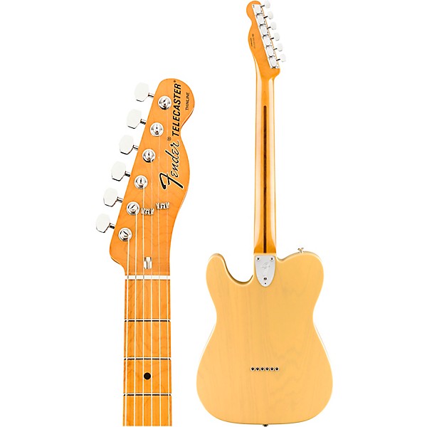 Fender Vintera '70s Telecaster Thinline Electric Guitar Vintage Blonde