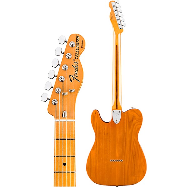 Fender Vintera '70s Telecaster Thinline Electric Guitar Aged Natural