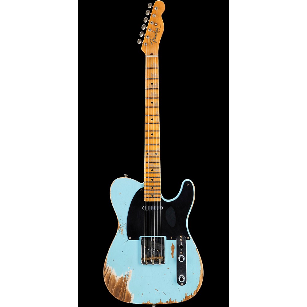 UPC 885978362646 product image for Fender Custom Shop 1952 Telecaster Heavy Relic Electric Guitar Daphne Blue | upcitemdb.com