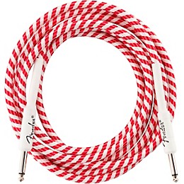Fender Original Series Straight to Straight Limited-Edition Candy Cane Cable 10 ft.