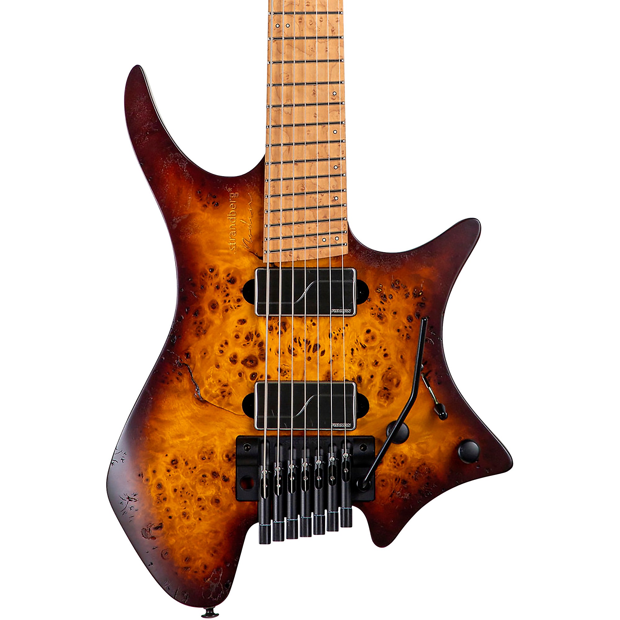 ギター Strandberg J7 Standard Poplar Burl Top Boden J7 Standard Poplar Burl 